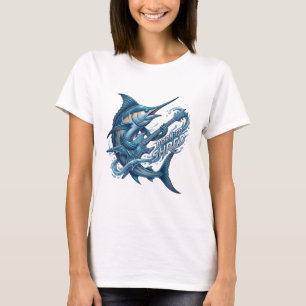 Born to Shred – Ocean Rock Guitar Marlin T-Shirt