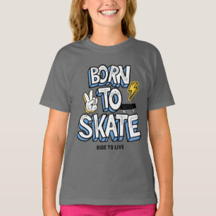 Born to Skate Ride to Live T-Shirt