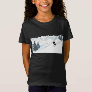 Born to Ski -Ski Resort Scene Winter Sports T-Shirt