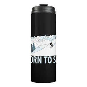 Born to Ski Winter Sports Thermal Tumbler