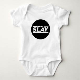 Born To Slay Typography Baby Bodysuit