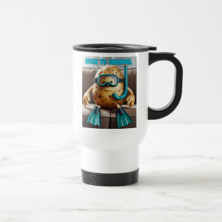 Born to snorkel travel mug