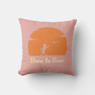 Born to Soar – Inspirational Silhouette  Cushion