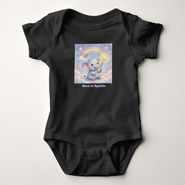 Born to Sparkle Baby Bodysuit (Front)