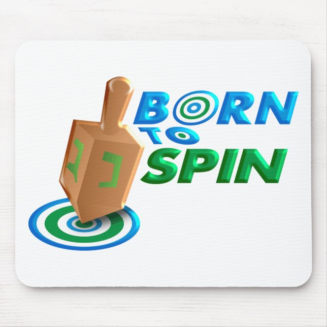 Born To Spin Mouse Mat (Front)