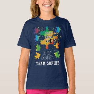Born to Stand Out Autism Awareness Puzzles T-Shirt