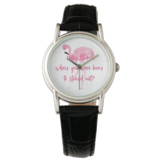 Born to Stand Out Flamingo Watch