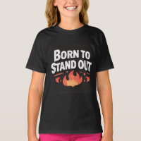 Born to Stand Out Kids Graphic birthday T-Shirt