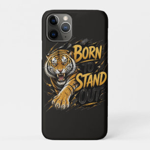 Born To Stand Out – Powerful Tiger Streetwear Desi iPhone 11 Pro Case