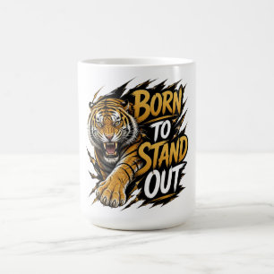 Born To Stand Out – Powerful Tiger Streetwear Desi Coffee Mug