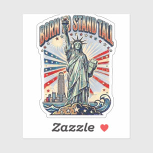 Born to Stand Tall - Vintage Patriotic Statue of L