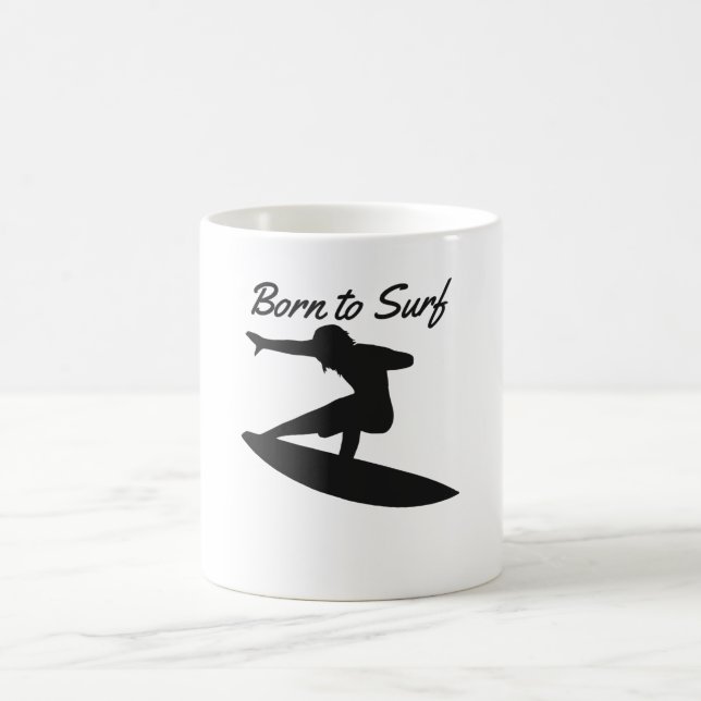 Born to Surf Coffee Mug (Center)