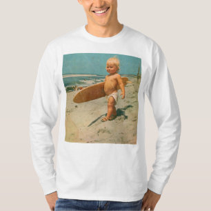 Born To Surf Cute Vintage Surfing T-Shirt