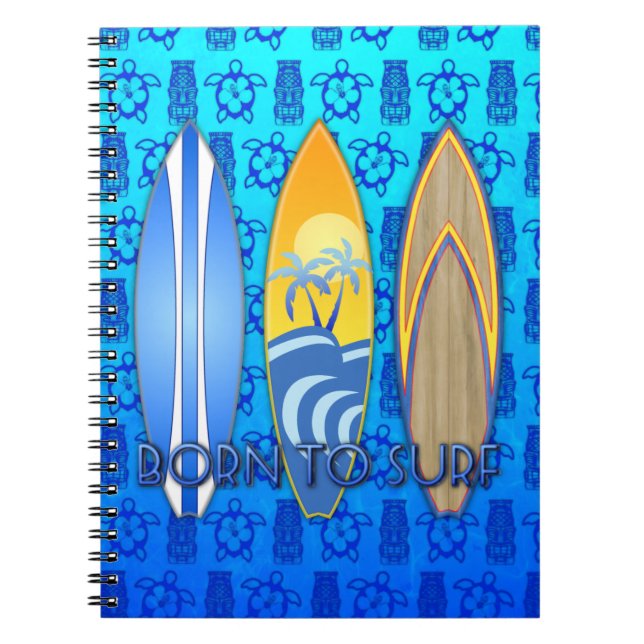 Born To Surf Notebook (Front)