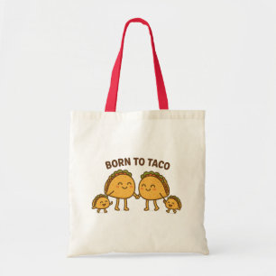 Born to Taco – Cute Taco Family Tote Bag
