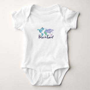 BORN TO TRAVEL BABY BODYSUIT