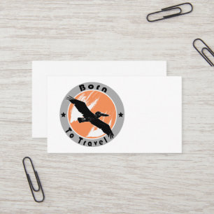 Born to travel  business card