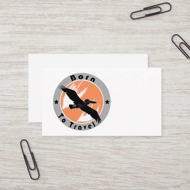 Born to travel  business card (Front/Back In Situ)