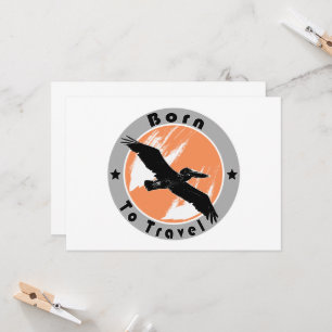 Born to travel invitation