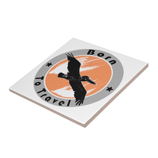 Born to travel  tile (Side)