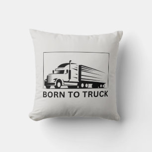Born To Truck (black) Cushion