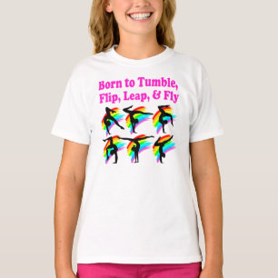 BORN TO TUMBLE GYMNASTICS DESIGN T-Shirt
