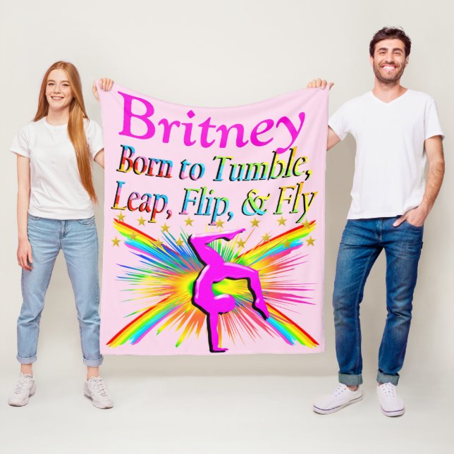 BORN TO TUMBLE PERSONALIZED FLEECE BLANKET (In Situ)