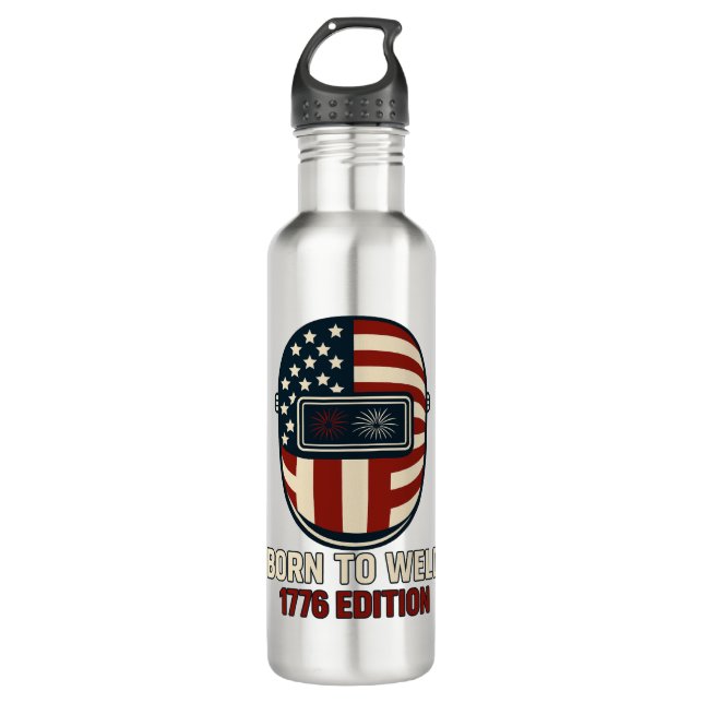 Born To Weld - Water Bottle (Front)