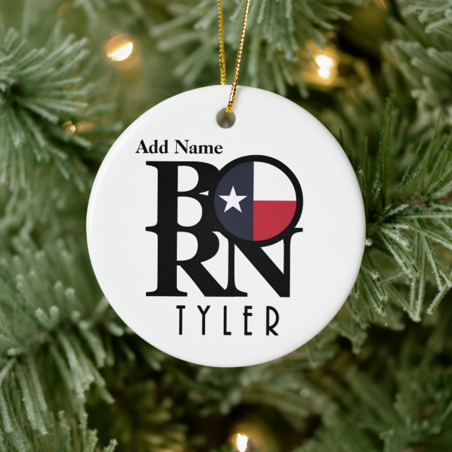 BORN Tyler Texas Ceramic Tree Decoration (Tree)