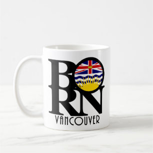 BORN Vancouver (BC Flag) 11oz Coffee Mug