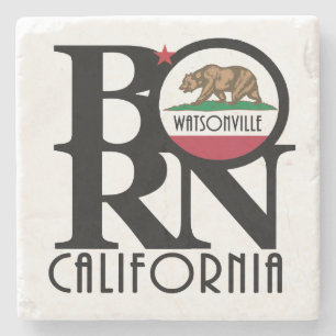 BORN Watsonville California Stone Coaster