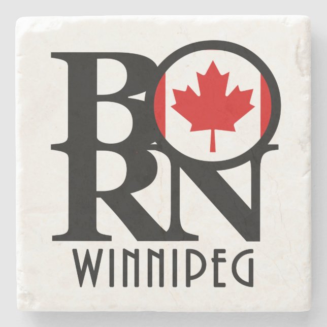 BORN Winnipeg Stone Coaster (Front)