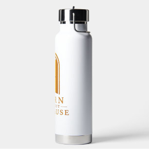 Born Without Applause Door & Feather Water Bottle