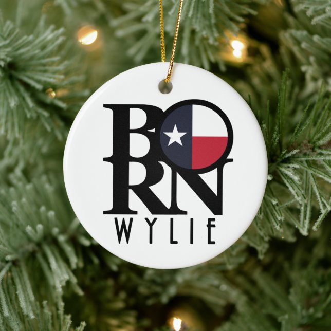 BORN Wylie Texas Ceramic Tree Decoration (Tree)