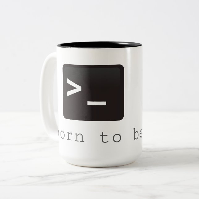 born you the BE root Two-Tone Coffee Mug (Front Left)