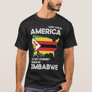 Born Zimbabwean Zimbabwe American USA Citizenship T-Shirt