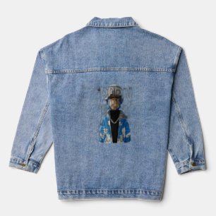 Borne To Be Awesome Monkey Money Cool Rich Guy Cha Denim Jacket