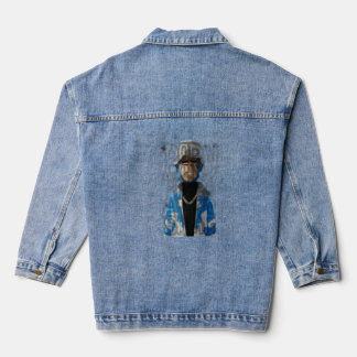 Borne To Be Awesome Monkey Money Cool Rich Guy Cha Denim Jacket