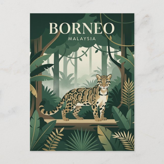 Borneo Malaysia Postcard (Front)