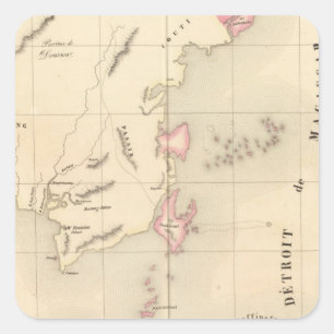 Borneo Oceania no 20 Square Sticker