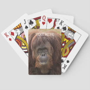 Borneo Orangutan Beautiful Photography Playing Cards
