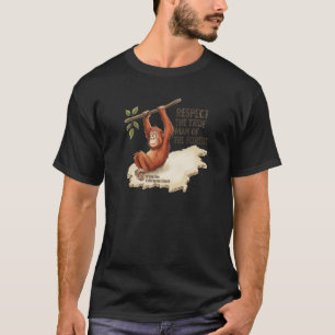 Borneo Orangutan Kalimantan Map Conservation Tee