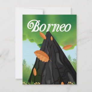 Borneo Rainforest travel poster