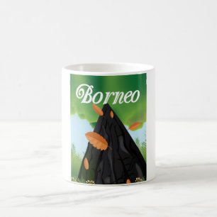 Borneo Rainforest travel poster Coffee Mug