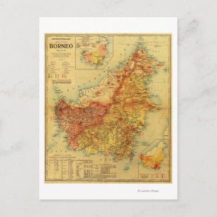 BorneoPanoramic MapBorneo Postcard