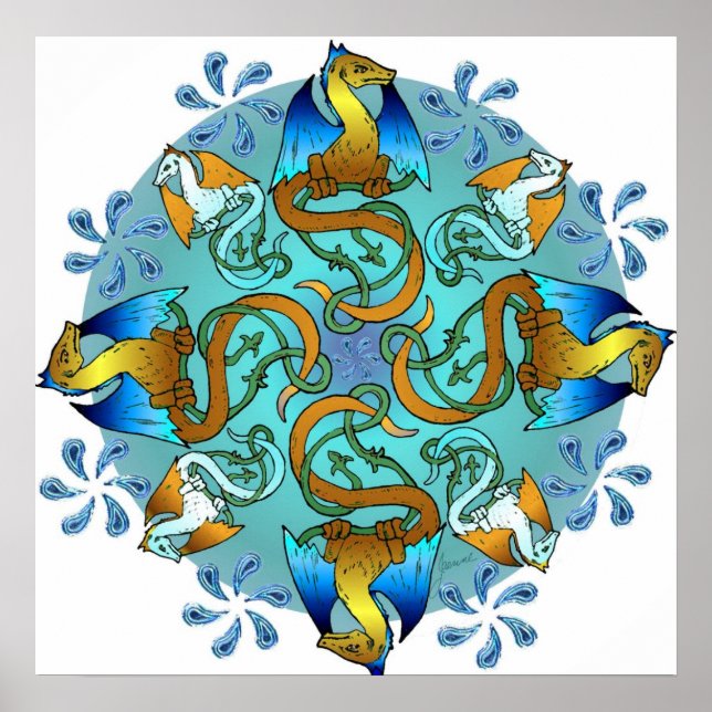 Bornholm Blues Canvas Print - Clockwise (Front)