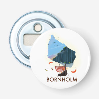 Bornholm Island Viking map Bottle Opener