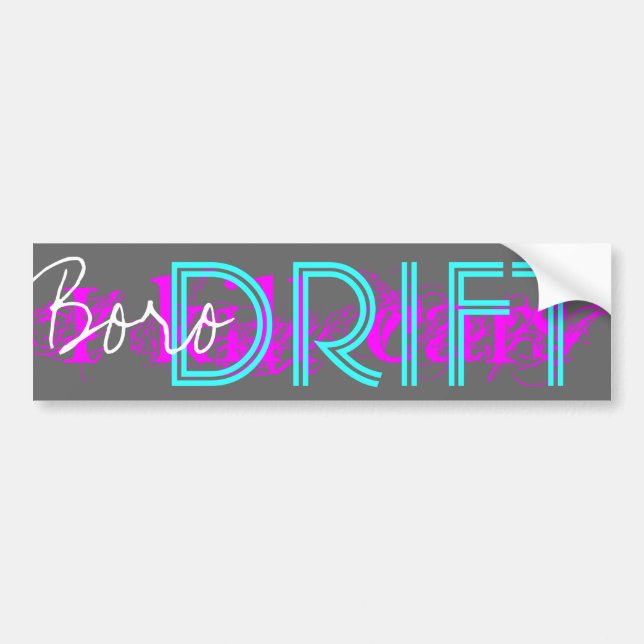 BORO DRIFT - Night Bumper Sticker (Front)