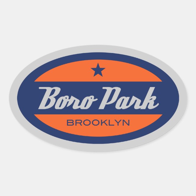 Boro Park Oval Sticker (Front)