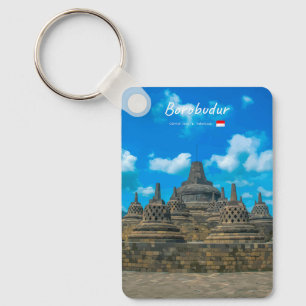 Borobudur, Indonesia - Ancient Buddhist Temple Cl Key Ring